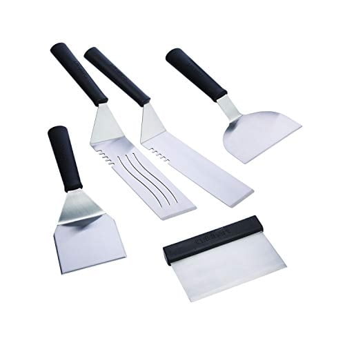 Juego de espátulas para plancha Cuisinart CGS-509 de acero inoxidable, 5 piezas