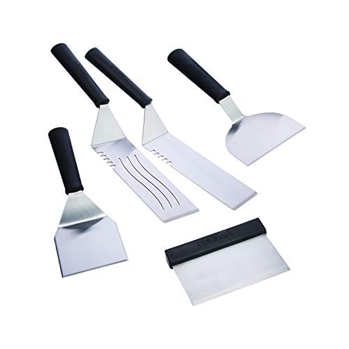 Juego de espátulas para plancha Cuisinart CGS-509 de acero inoxidable, 5 piezas