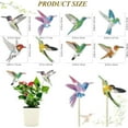 thumbnail image 3 of A Set Of 8 Hummingbird Diamond Painting Kits Featuring Plant And Flower Designs Perfect For Diy Crafts For Outdoor Garden Decoration, 3 of 6