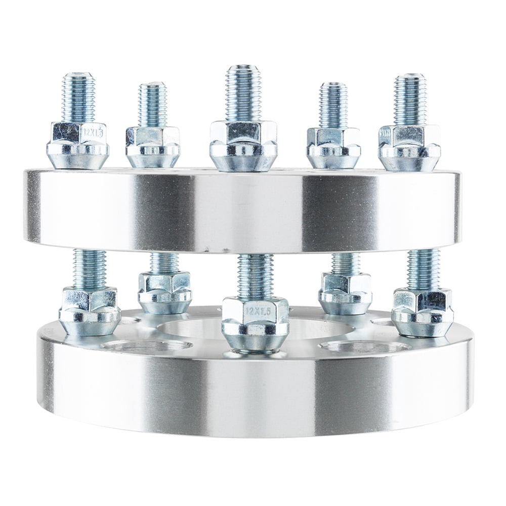 2PCS Professional Hub Centric Wheel Adapters for Chevrolet El Camino/Camaro/S10/Corvette, Silver