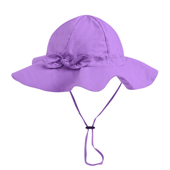 Seyurigaoka Toddler Kids Baby Girl Sun Hat Brim Summer Bucket Beach Headwear Cap 5 Colors