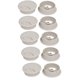 thumbnail image 1 of Cubierta de agujeros para cables de escritorio de computadora PC, grommet redondo de plástico, gris claro, 53 mm de diámetro, 10 piezas, 1 of 4