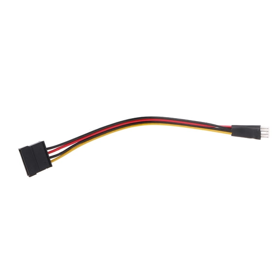 POPLIS 4-pin Floppy Male Power Connector To 15-pin Sata Female Power Cable Adapter
