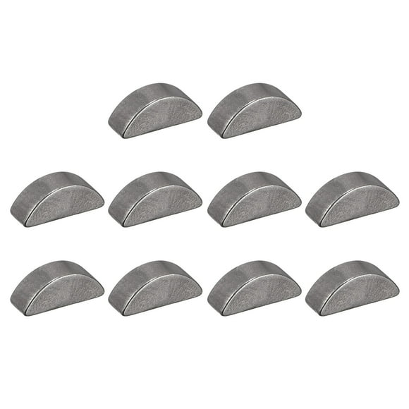 Unique Bargains 45# Steel 10mm Length x 3.7mm Width x 3mm Thickness Woodruff Keys 10 Pack