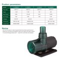 thumbnail image 4 of 8500L/h DC24V Variable Frequency Water Pump Adjustable 3-Speed Submersible Pump Silent Fish Tank Oxygen Pump with Controller High Lift 16.4ft, 4 of 7