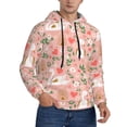 thumbnail image 2 of Fotbe Men's Hoodie with Swan And Flowers3 Pattern - Kangaroo Pocket Pullover Hooded Sweatshirt, Perfect for Daily Wear, Travel, and Home-X-Large, 2 of 7