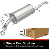 BRExhaust OE Replacement Exhaust Muffler Kit 108-0134: Compatible with 2004-2008 Chevrolet Aveo 1.6L, 2005-2007 Pontiac Wave 1.6L