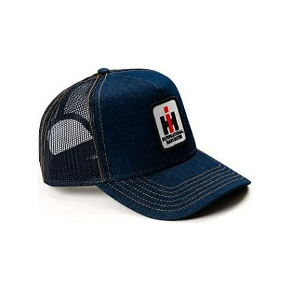 J&D Productions, Inc. International Harvester IH Logo Hat, Denim Trucker