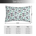thumbnail image 4 of Disketp Pillow Covers Bears And Tropical Leaves Pattern Throw Pillow Case Cushion Covers,Cushion For Bedroom,Couch,Home-14"X20", 4 of 8