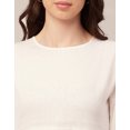 thumbnail image 2 of Moomaya Solid Flared Dress For Women Round Neck Long Sleeves Tiered Short Summer Dress, 2 of 10