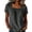 Grey, variant on CHUMUD Womens Summer Tops Square Neck Short Sleeve Gathered Blouse, Casual Loose Fit Top