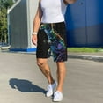 thumbnail image 6 of Rateoe colorful flames dinosaur Print Men's Lounge Shorts – Soft & Breathable Pajama Bottoms with Pockets, Elastic Waistband, Lightweight Sleepwear for Nightwear & Loungewear-4X-Large, 6 of 6