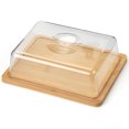 thumbnail image 4 of Juego de utensilios de cocina de almacenamiento de mantequilla de caja de mantequilla, madera, 4 of 4