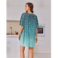 thumbnail image 4 of Ekouaer Oversized Sleep Shirts for Women Plus Size V Neck Nightgown Short Nightgowns for Women, 4 of 6