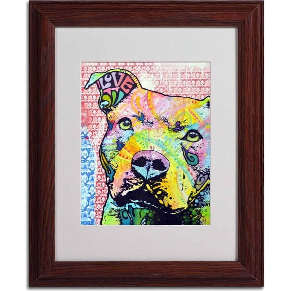 Matted art under acrylic in a wood frame