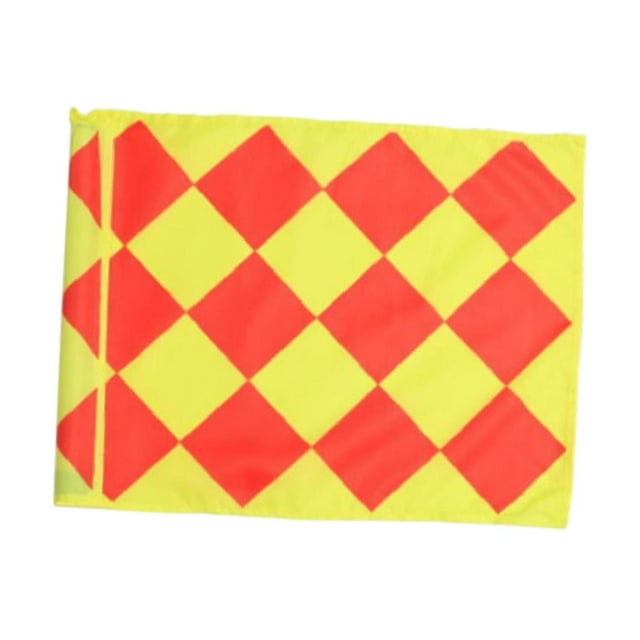 Bandera de asta de fútbol, equipo de entrenamiento para árbitro de fútbol, bandera de esquina de campo de fútbol de 44 x 34 cm para juegos, entren