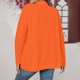 thumbnail image 4 of Cárdigan de mujer de color de manga larga, blusa informal con bolsillo, cárdigan de señora, chaqueta de algodón de imitación, 4 of 7