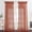 Burnt Orange, variant on Linen Grey Sheer Curtains 84 inches Length 2 Panels, Adjustable Tie Top DIY Crafted Flax Linen Sheer Drapes Privacy with Light Filtering for Bedroom/Living Room, W52 x L84