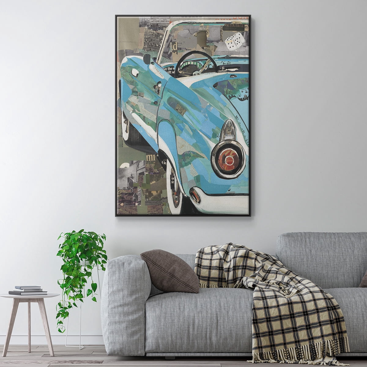 Thunderbird Framed Premium Gallery Wrapped Canvas - Ready to Hang