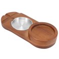 thumbnail image 4 of Bandeja de cigarros de madera rústica, bandeja de vidrio para whisky, bandeja para vasos de whisky, práctica y duradera para la decoración de la oficina del partido de la barra ANGGREK Otros, 4 of 8