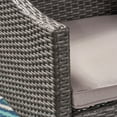 thumbnail image 4 of GDF Studio Sims Outdoor 3 Piece Wicker Chat Set, Gray and Silver, 4 of 5