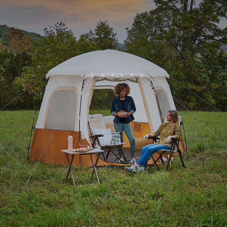 Free Shipping! Ozark Trail Lighted Dome Screenhouse 12.5x10x90