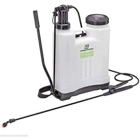 Greenwood 4 Gallon Backpack Sprayer with 4 Nozzles for Different Applications$$Garden & Patio