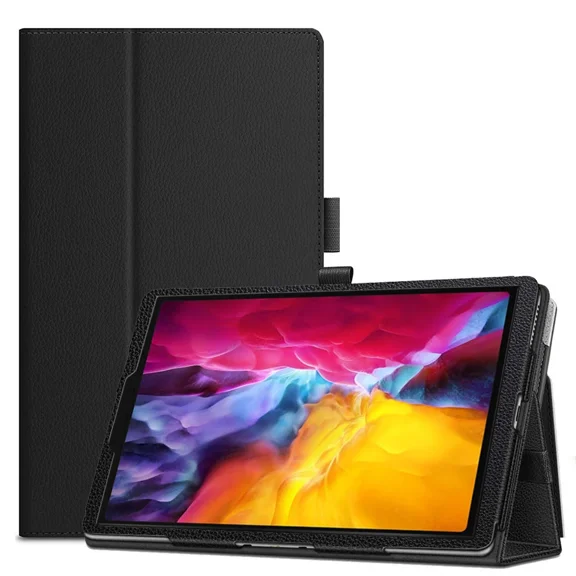 zukof Folio Stand Case for iPad 11th/10th Generation (11-inch 2025/10.9 inch 2022) - Lightweight Folding Slim PU Leather Protective Cover (Black)