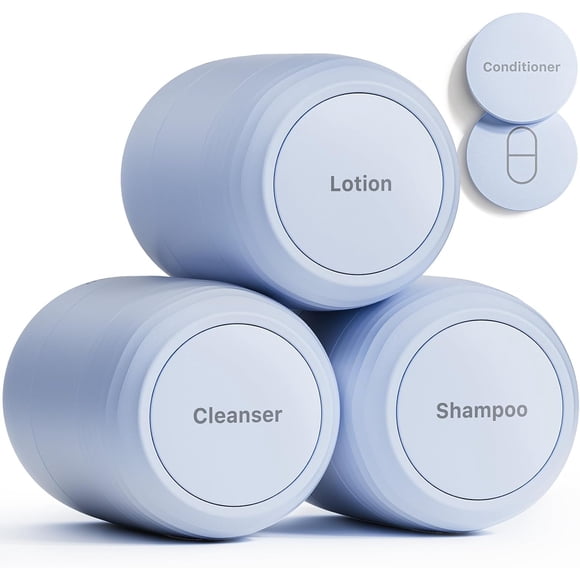Contenedores de Aseo para Viaje Trimcoo Ultra Herméticos 60ml Paquete de 3