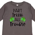 thumbnail image 4 of Inktastic Part Irish All Trouble St. Patrick's Day with Green Clovers Boys or Girls Long Sleeve Toddler T-Shirt, 4 of 5