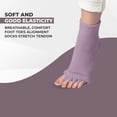 thumbnail image 2 of Happy Feet Toe Alignment Separator Socks, Prevent Foot Cramps and hammertoes, Toe Separator Massage Socks, 2 of 14