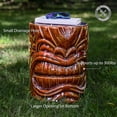 thumbnail image 3 of Sunnydaze Tropical Wood-Look Tiki Head Decorative Ceramic Garden Stool - 17", 3 of 10