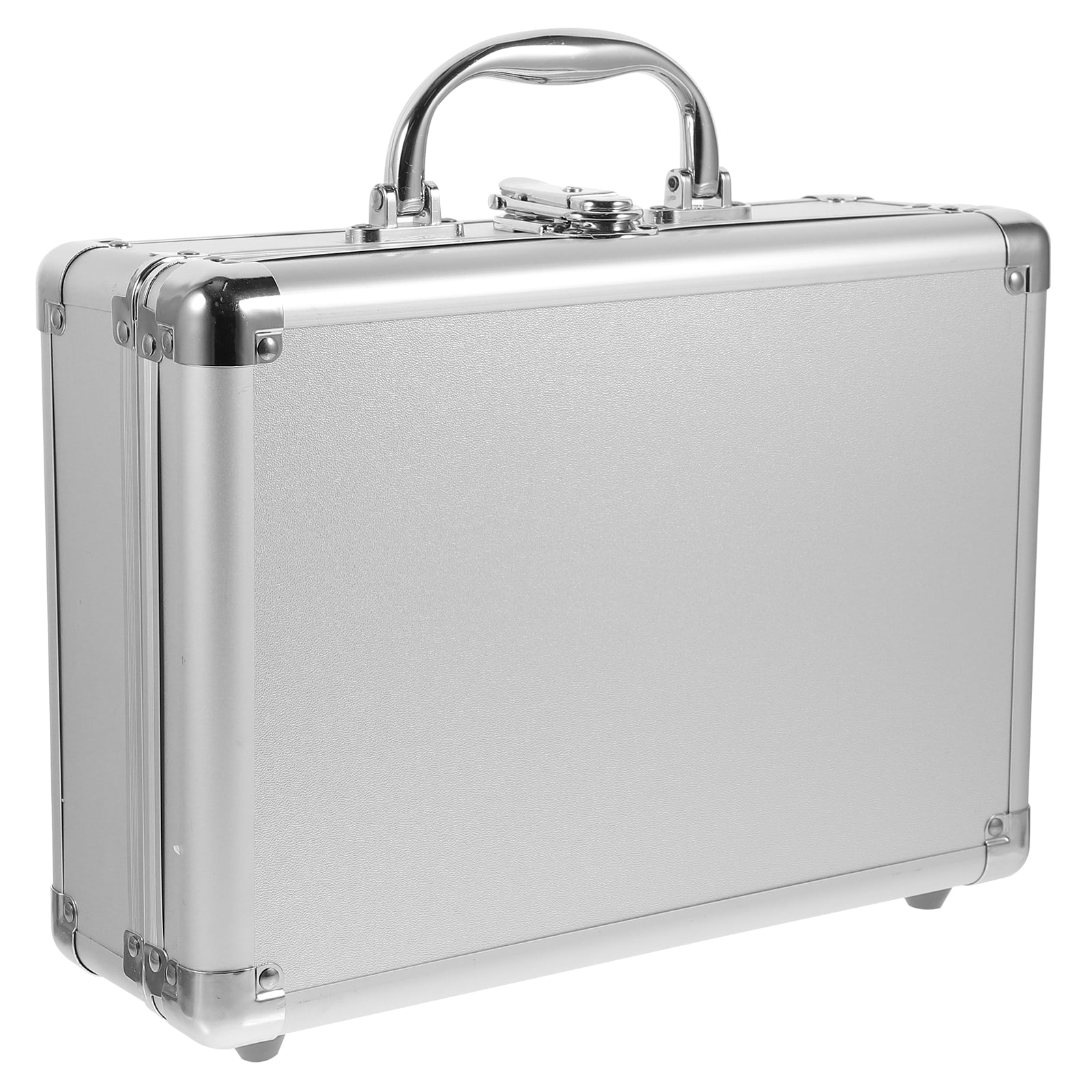 YuYiSan Portable Metal Briefcase Workstation, Silver, 11.41 YuYiSan Portable Metal Briefcase Workstation, Silver, 11.41