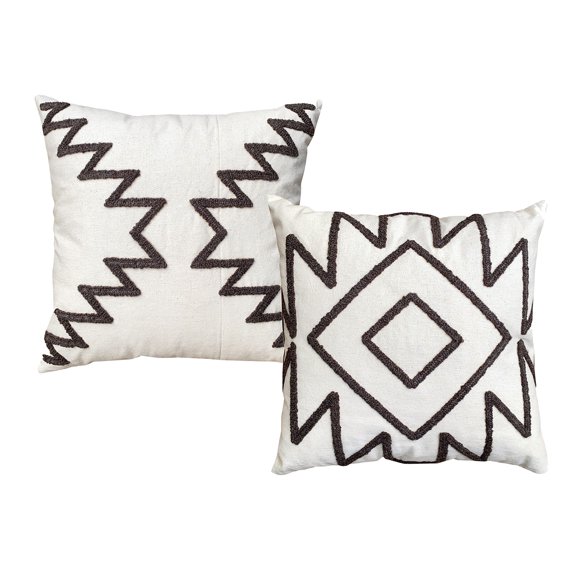 Almohadones Decorativos TUP 43x43 cm Algodón Geométricos Juego de 2