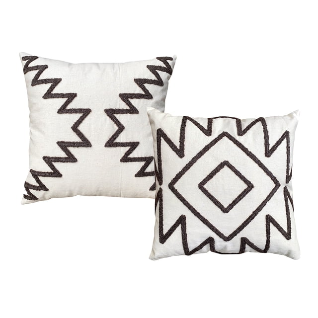 Almohadones Decorativos TUP 43x43 cm Algodón Geométricos Juego de 2