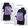 thumbnail image 6 of FORMRS Women's Travel Backpack Purse Anti-Theft Hidden Pockets Casual Shoulder Bag, Vibrant Geometric Pattern, 6 of 7