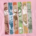 thumbnail image 2 of DC Justice League Columns Women's T Shirt, Pink, Medium, 2 of 6