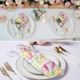 thumbnail image 3 of Happy Easter Cloth Napkins, Spring Bunny Colorful Eggs Flower Plaid Washable and Reusable Dinner Napkins Set of 6, Table Napkin for Kitchen Party Birthday Wedding Hotel Housewarming 20"x20", 3 of 9