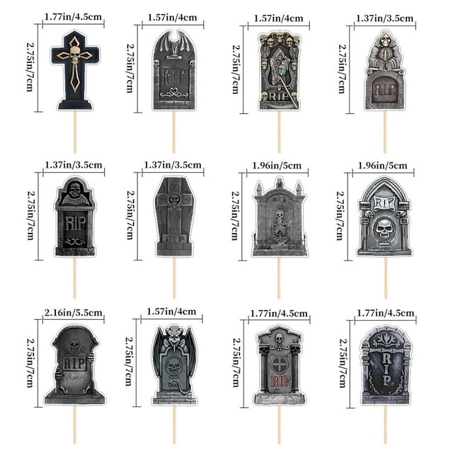 JJKBVCLO Halloween Theme Decorated Halloween Small Placard Cake Decorated Cake Placard