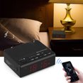 thumbnail image 4 of Radio Reloj Despertador con Altavoz Inalámbrico Bluetooth Radio FM Pantalla LED Tarjeta TF de Soporte Llamada Manos Libres USB Ecomeon no, 4 of 4