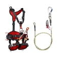 thumbnail image 2 of Safety Tree Climbing Harness Arborist Flipline Wire-core Positioning Lanyard Work At Height Fall Arrest Protection Equipment, 2 of 7