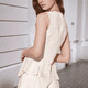 thumbnail image 4 of Conjuntos de Verano de 2 Piezas para Mujer, Sin Mangas, con Cuello en V, Abotonado, Chaleco y Pantalones Cortos con Bolsillos Albaricoque L, 4 of 6