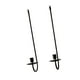 thumbnail image 5 of Candelabros de pared, candelabros colgantes, juego de 2, decoración de hierro, candelabro de pared para dormitorio, entrada, color negro, 5 of 8