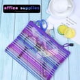 thumbnail image 5 of Bolsa de malla con cremallera, 6 uds., 6 colores, 9,8 "x 7", lápiz, bolígrafo, bolsa para documentos, bolsas con cremallera para archivos, bolsa de almacenamiento para cosméticos de viaje y, 5 of 5