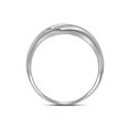 thumbnail image 2 of Diamond Princess 10kt White Gold Mens Round Diamond Band Ring 1/4 Cttw, 2 of 2