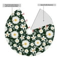 thumbnail image 4 of Kll 30" Christmas Tree Skirt White Daisies And Bee Xmas Tree Skirts Mat For New Year Xmas Holiday Party Indoor Outdoor Home Decoration, 4 of 9