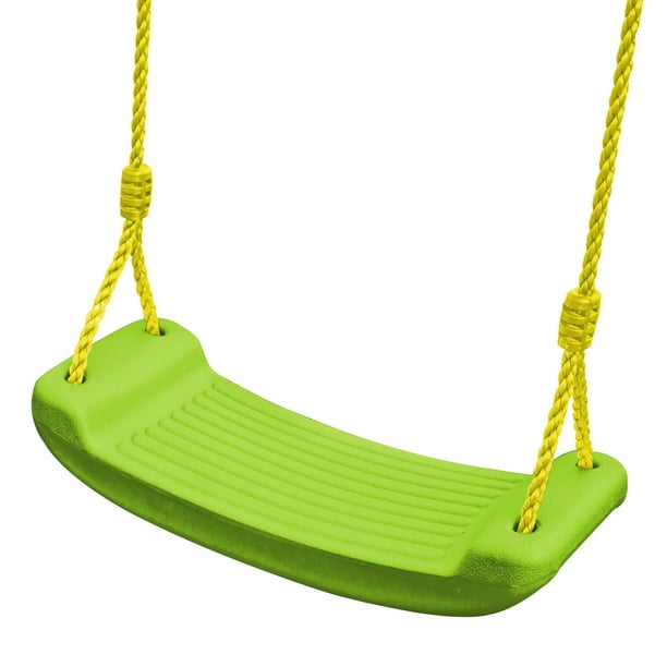 Swing-N-Slide Green Plastic Contoured Swing Seat with Rope - Walmart.com - Walmart.com
