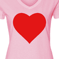 thumbnail image 4 of Inktastic Red Heart Women's V-Neck T-Shirt, 4 of 5