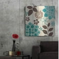 thumbnail image 7 of Luxe Metal Art 'Abstract Garden Blue II' by Veronique Charron, Metal Wall Art, 36"x36", 7 of 7