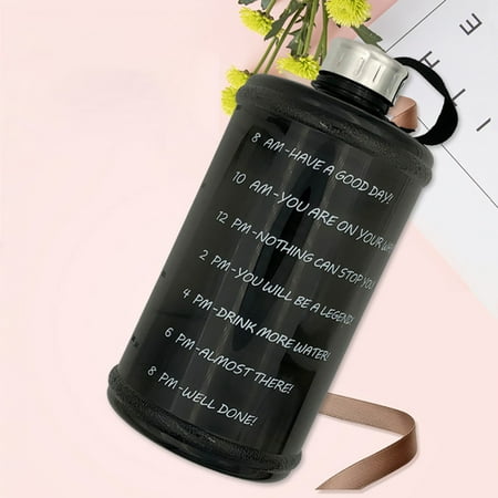 

Rdeuod Work From Home Fitness Gallon Water Bottle Fitness Workout With Time Marker Drink Large 73Oz Capacity